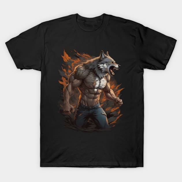 Dynamic wolf ripping T-Shirt by SARKAR3.0